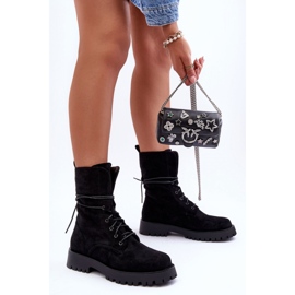 Step in style Trabalhadores Modelo Jence DE1051S Camurça Preta - Entre com estilo preto 2