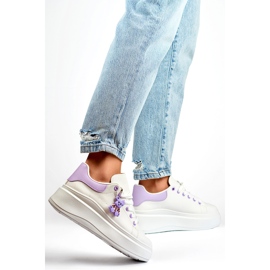 Calçados esportivos femininos LL23171PU branco 1