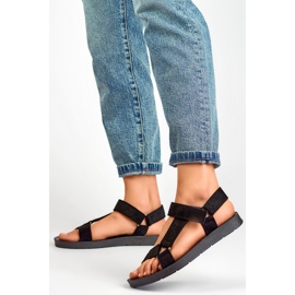 Sandálias esportivas femininas LEI530B preto 1