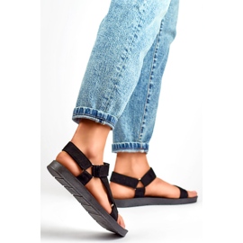 Sandálias esportivas femininas LEI530B preto 2