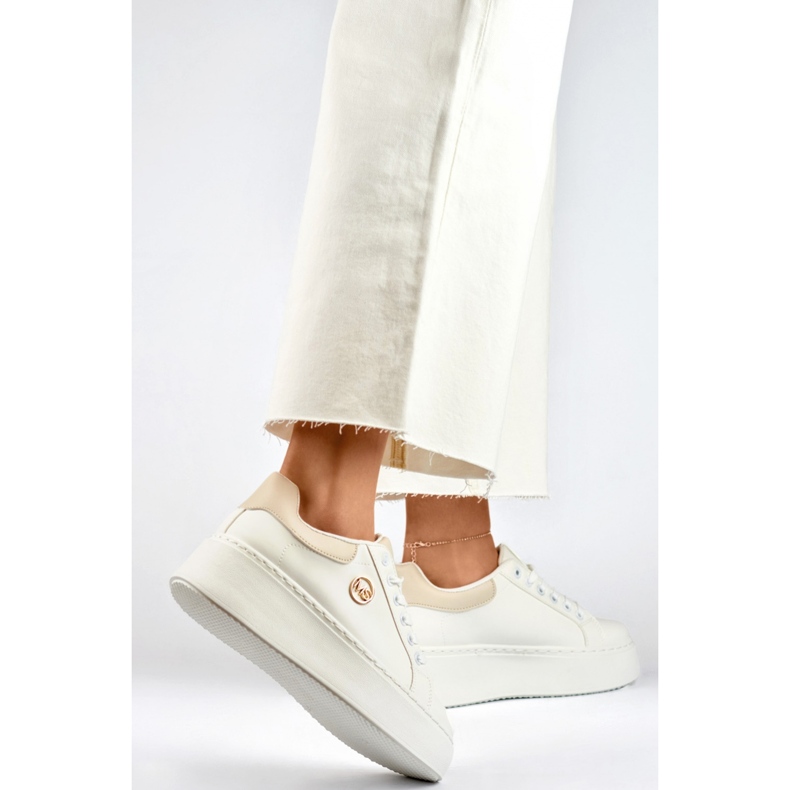 Calçados esportivos femininos TL249-9-8W/BE branco 1