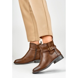 Botas femininas sem isolamento CH2228BR castanho 2