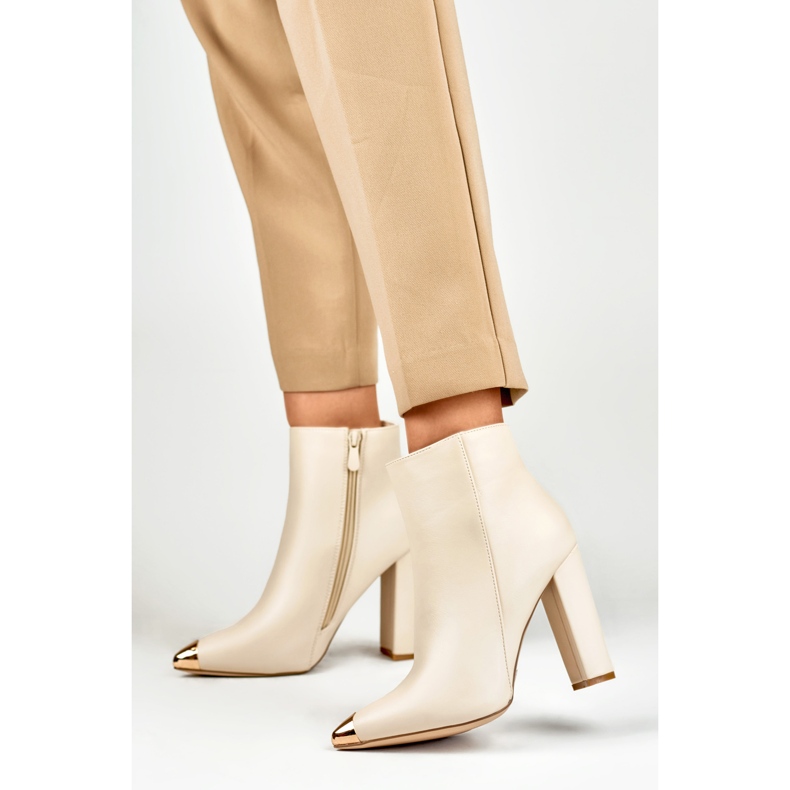 Botas Modelo MS2055BE Bege - PRIMO 2 Botas Modelo MS2055BE Bege - PRIMO 2