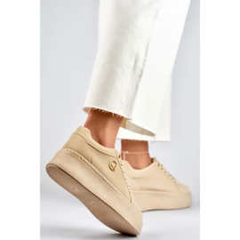 Calçado Esportivo Feminino com Decoração TL251-10L/BE bege 1