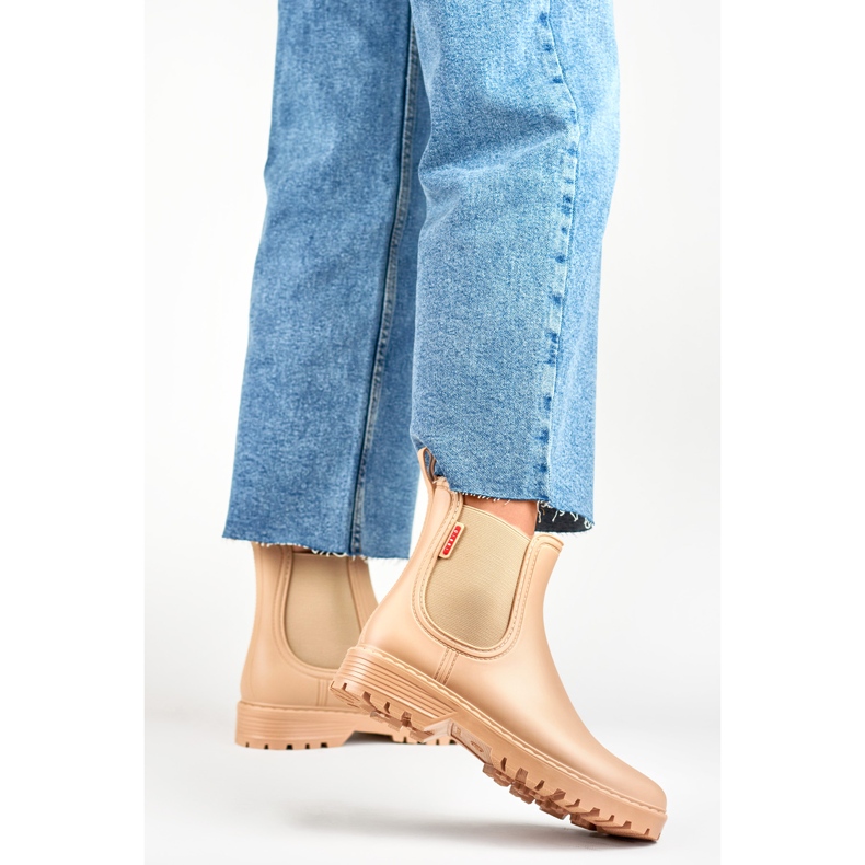 Botas Wellington femininas S17BE, bege 1