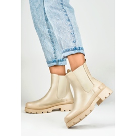 Botas Chelsea Modelo DES909BE Bege - PRIMO 2