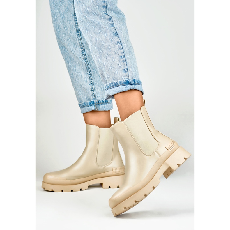 Botas Chelsea Modelo DES909BE Bege - PRIMO 2