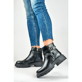 Botins Modelo Aline 250043B-PU Preto - PRIMO 1