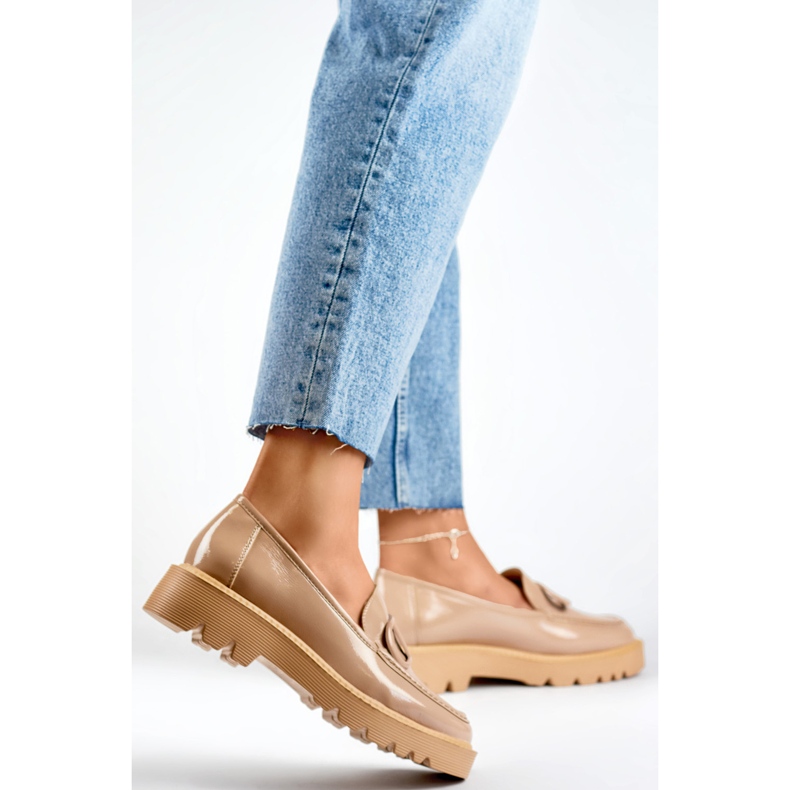 Sapatos femininos com decoração 23-10862BE bege 1 Sapatos femininos com decoração 23-10862BE bege 1