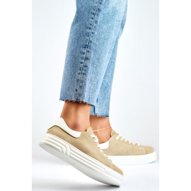 Calçados esportivos femininos GD-XF-113BE bege 1