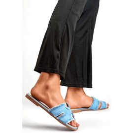 Chinelos femininos Jeans MTBL04L.DE, azul 1