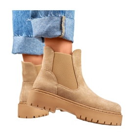 Botas Chelsea Modelo HB-170KH Bege - PRIMO 2