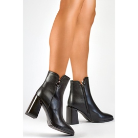 Botas isoladas femininas GD-FL2084B pretas preto 1