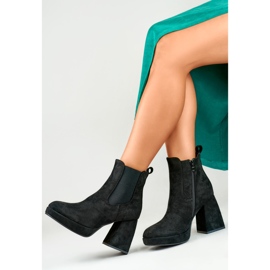 Botas de camurça preta modelo 7987B - PRIMO preto 1