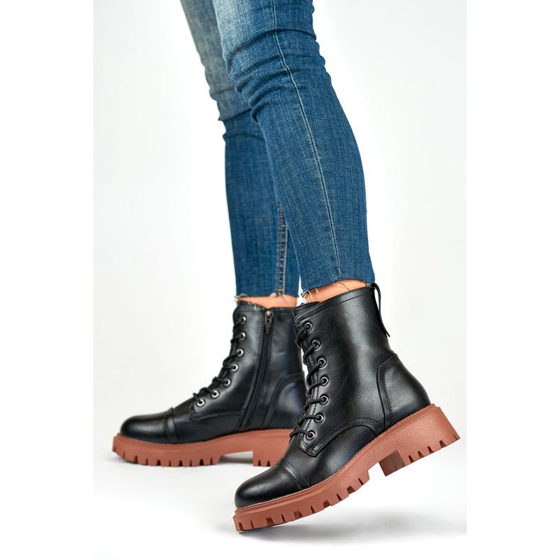 Trabalhador Modelo Brigitte 250044OR-PU Preto/Laranja - PRIMO 2