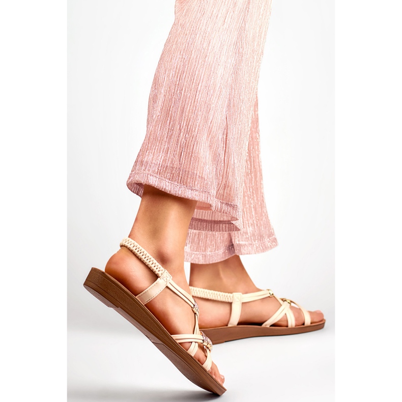 Sandálias femininas PS06BE bege 1