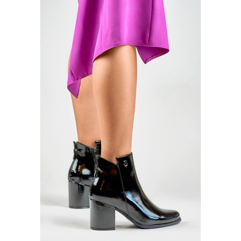 Botas Modelo Charlotte 260039B-LA Laca Preta - PRIMO preto 2