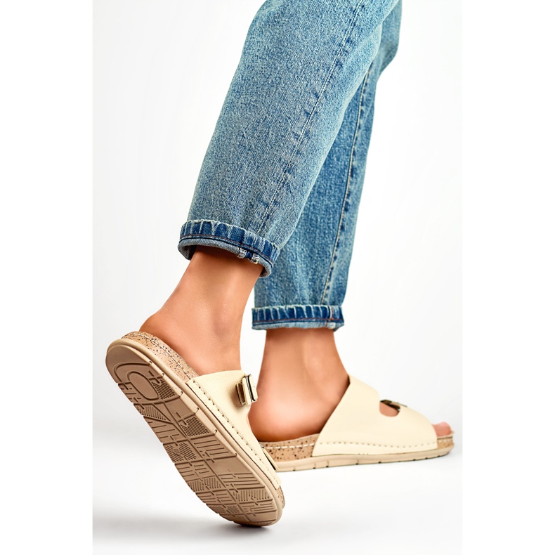 Chinelos femininos G3178-7BE bege 1