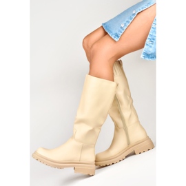 Botas Modelo ML2456BE Bege - PRIMO 1 Botas Modelo ML2456BE Bege - PRIMO 1