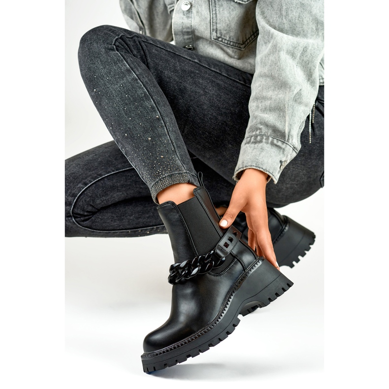 Botas Chelsea Modelo GD-BHRX7385B Pretas - PRIMO preto 1