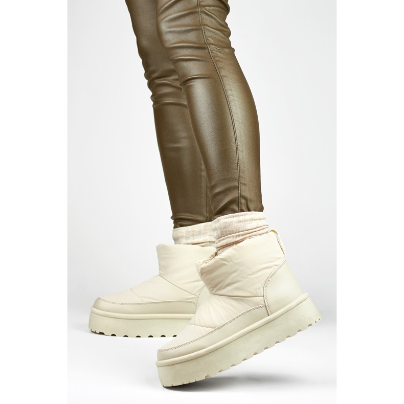 Botas de neve Modelo J2-38-BE Bege 1 Botas de neve Modelo J2-38-BE Bege 1