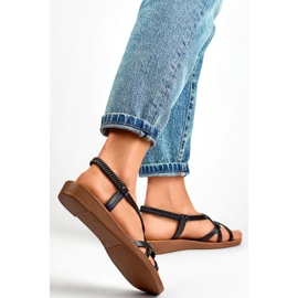 Sandálias Femininas PS07B Pretas preto 1