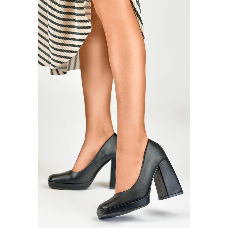 Sapatos femininos M045B, pretos 2