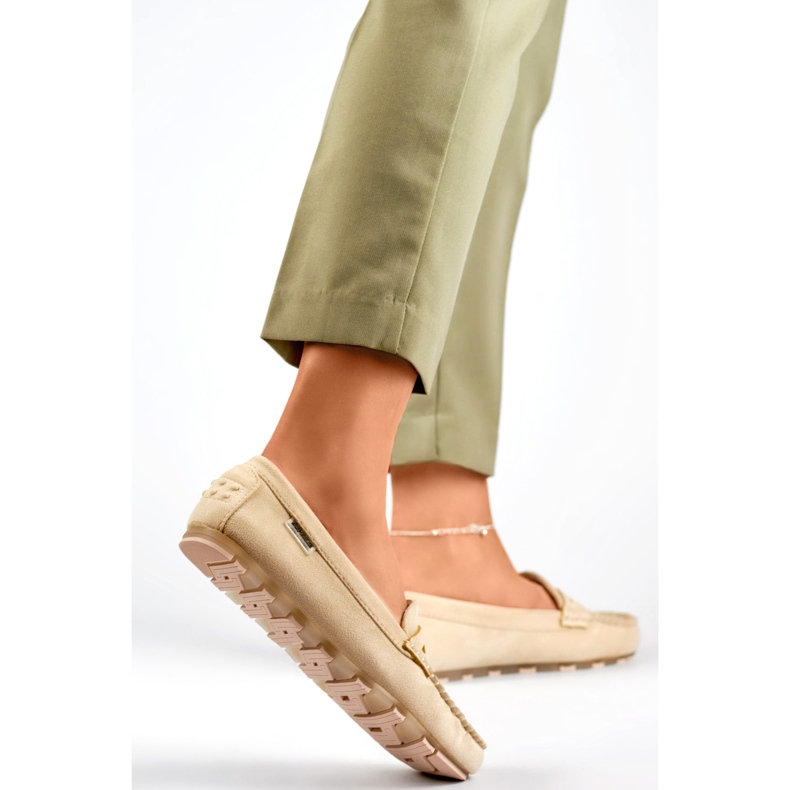 Mocassins femininos RQ032BE bege 1