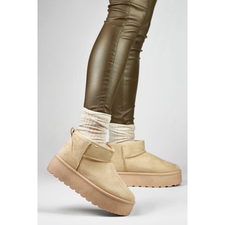 Botas de neve isoladas femininas TL242-BE bege 1