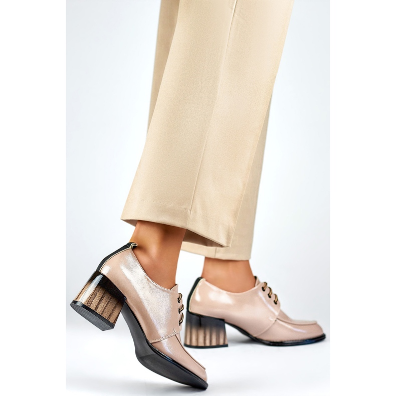 Sapatos femininos GD-FL439-D.BE bege 1