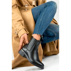 Botas femininas D7995B sem isolamento preto 1