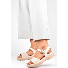 Sandálias Modelo GD-FL1235BE Bege - PRIMO 1