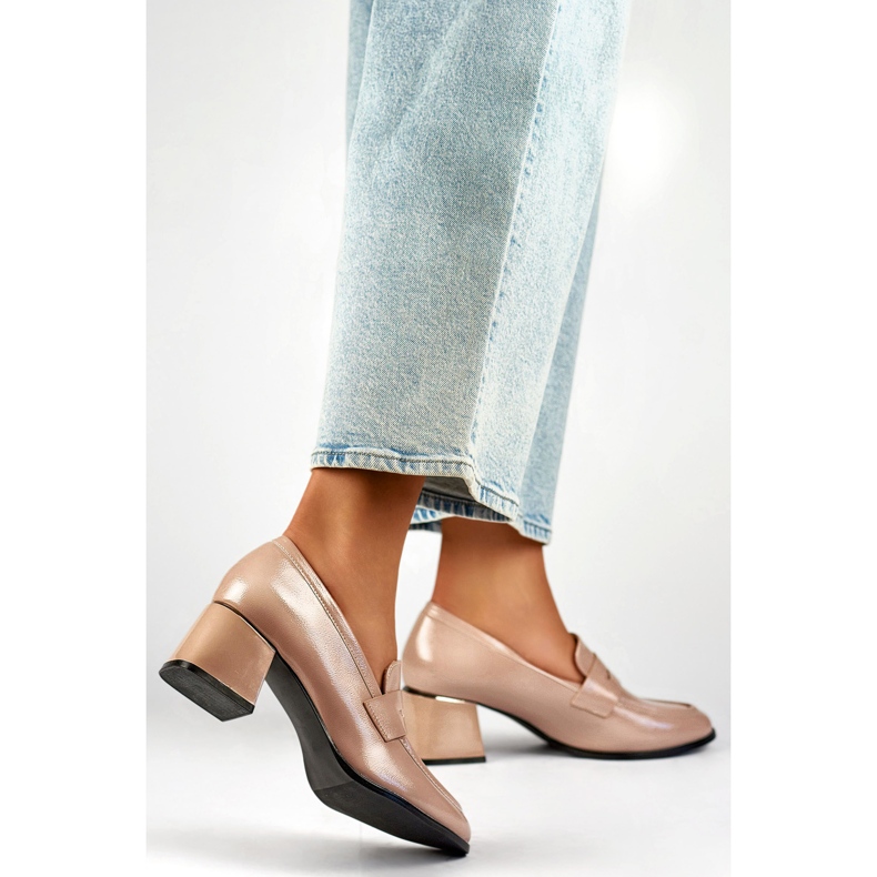 Sapatos femininos GD-FL471BE bege 1