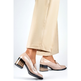 Sapatos femininos GD-FL443A-D.BE bege 1