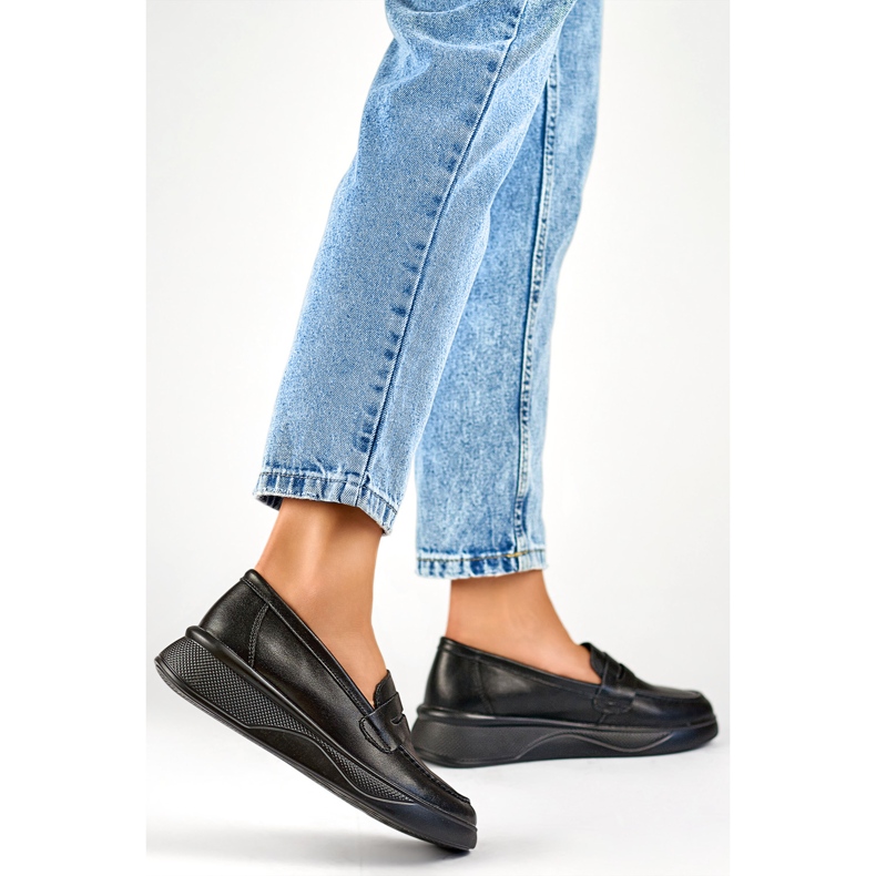 Mocassins femininos negros 25-7937B preto 1
