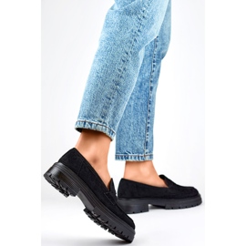 Sapatos pretos femininos YL197 1