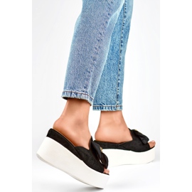 Chinelos femininos pretos 8082B 1