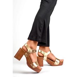 Sandálias douradas modelo 3993GO dourado 1