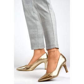 Stilettos Modelo GD-FL370C-GO Dourado - PRIMO amarelo 1