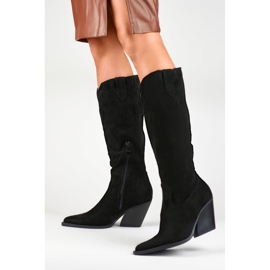 Botas pretas modelo 16812B - PRIMO preto 2