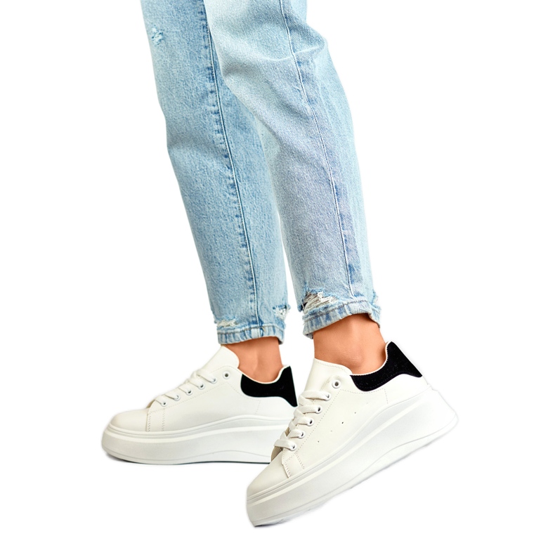 Calçado Esportivo Modelo LL23171W/B Branco/Preto - PRIMO 1