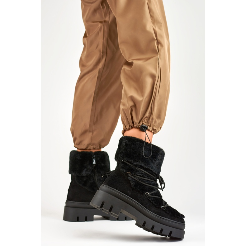 Botas de neve Modelo XH9370-1-B Pretas - PRIMO preto 2