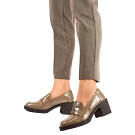 Bombas Modelo YL105KH Castanho - PRIMO 1