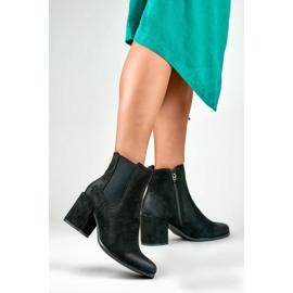 Botas Modelo 260038B-SU Camurça Preta - PRIMO preto 2