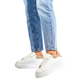 Calçado Esportivo Modelo LL23171KH Branco/Bege - PRIMO 1