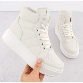 Calçado desportivo bege de cano alto NEWS 8166 1