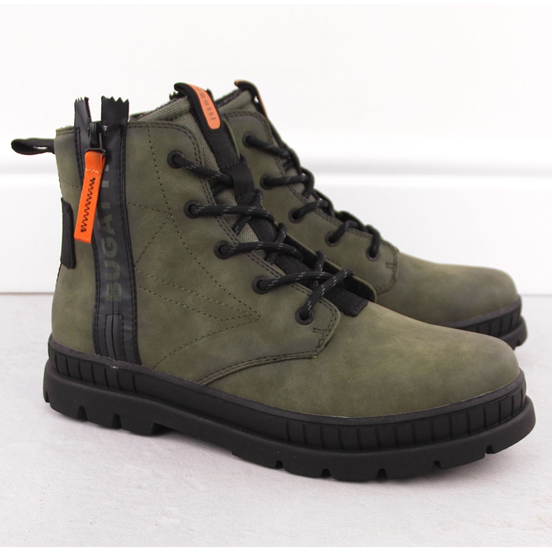 Botas verdes com isolamento masculino Bugatti OO153046 1