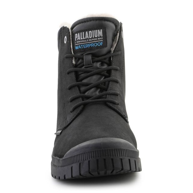Sapatos Palladium sp20 Cuff Couro Impermeável Wl 79067-008-M preto 2