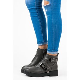 Vices Botas com fivelas cinza 2