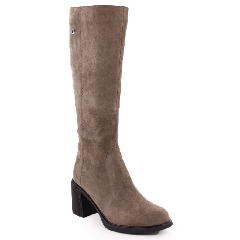 Botas de salto alto em camurça Potocki W 60314 WOL278B 2